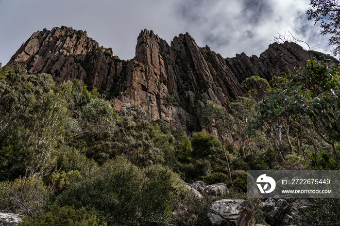 The Organ Pipes on Mount Wellington / kunanyi in Hobart, Tasmania