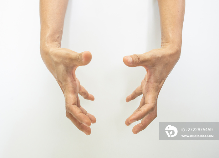 Gestures convey symbolic meanings of the muscles in the hands and fingers of a person.