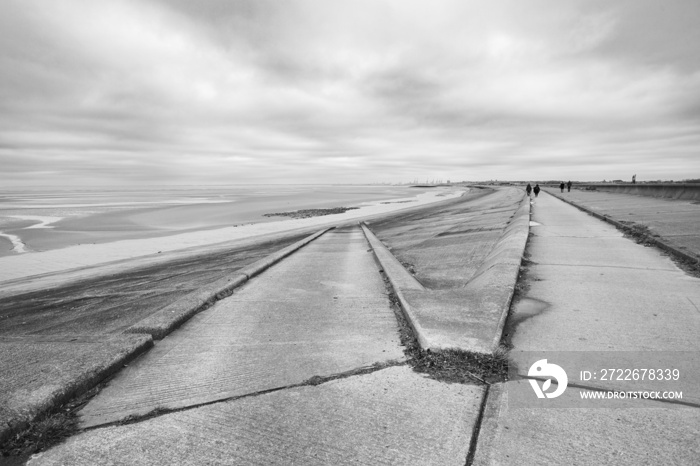 Walkway down to Meols beach