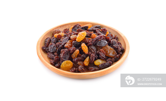 Raisins isolated on a white background