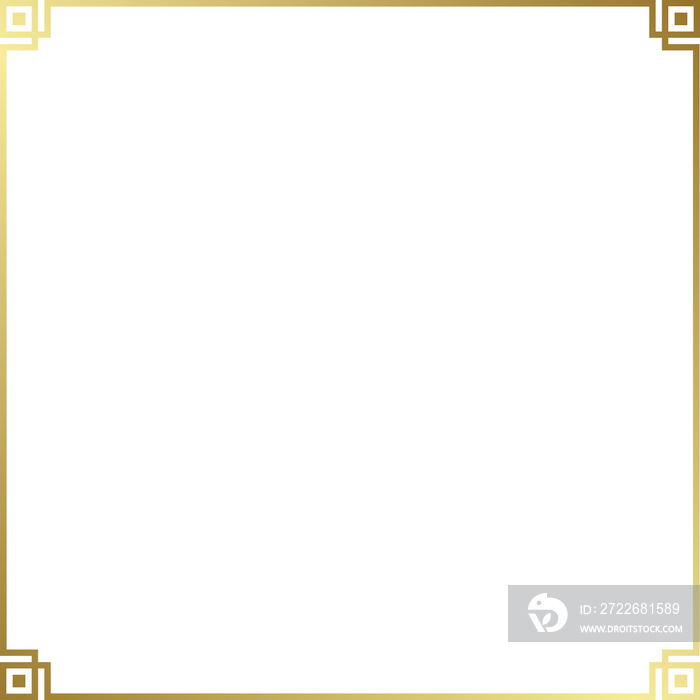 Chinese Luxury Gold Border Frame