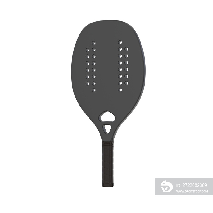 Beach tennis racket 3D render for mockup.