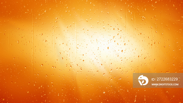 Orange and White Water Drop Background Image