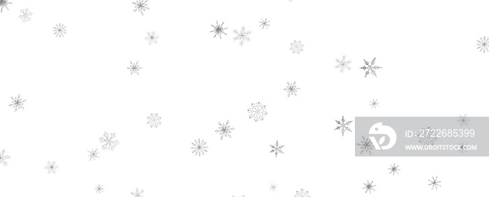 Christmas Card - Snowflakes Of Paper In Frame