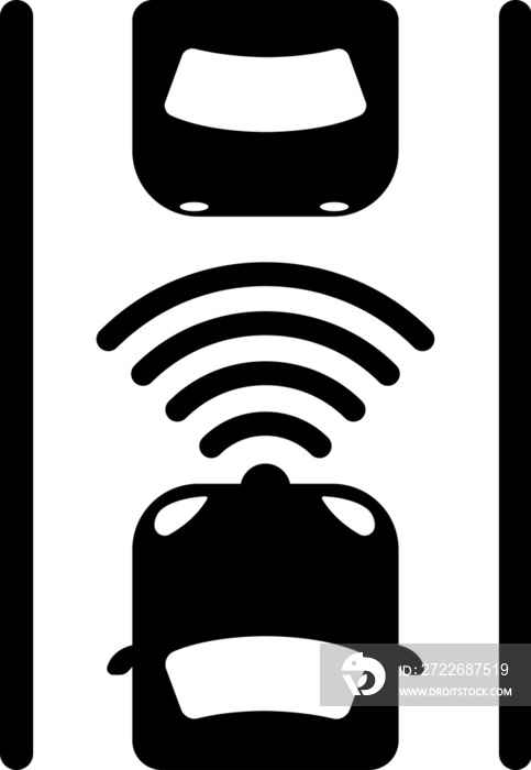 autonomous car / self-driving car icon (png)