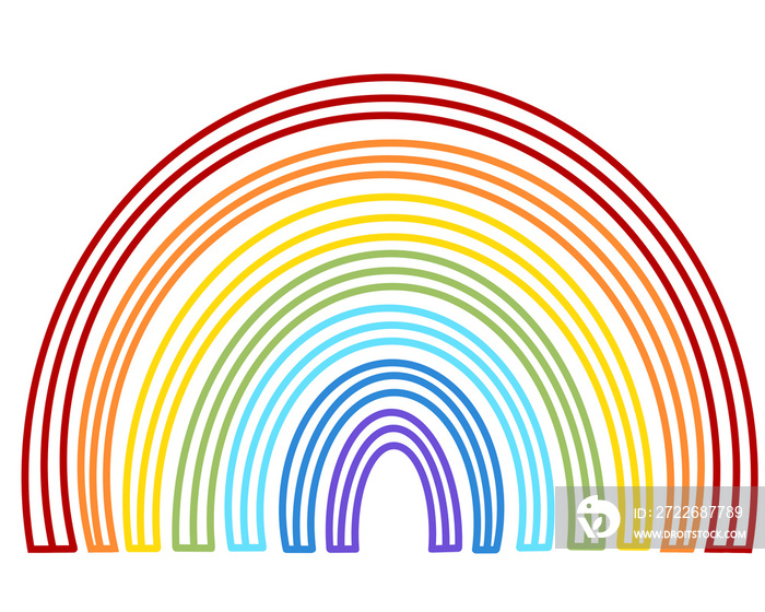 cute rainbow cartoon illustration