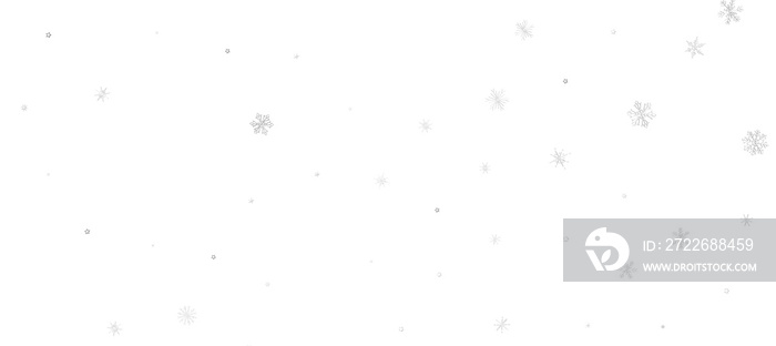 Christmas background design of snowflake and snow falling in the winter 3d