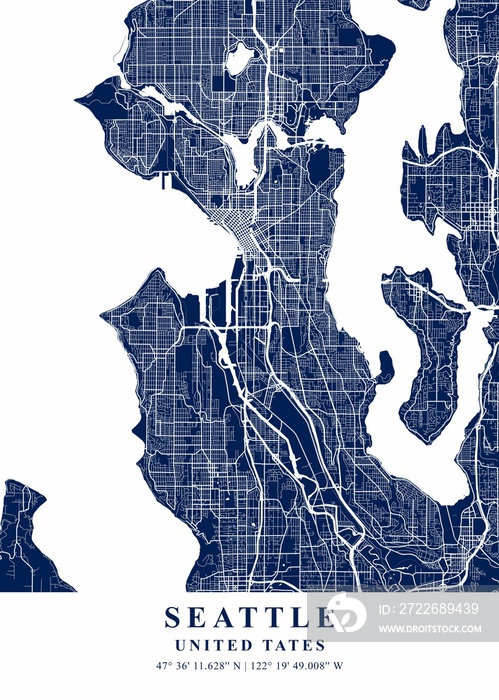 Seattle - United States Navy Plane Map