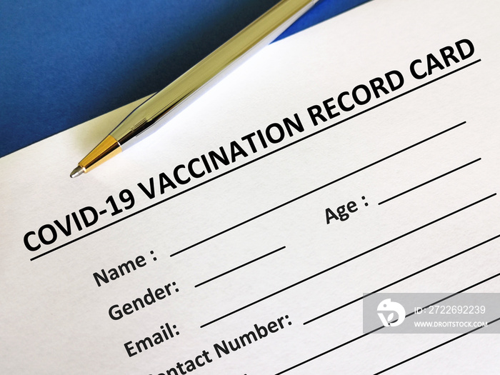 Questionnaire about vaccines