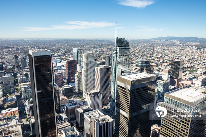 Aerial View Of Downtown Los Angeles