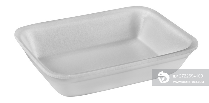 Plastic food tray,Styrofoam food tray isolated on white background