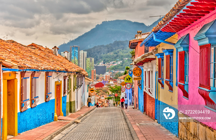 Bogota, La Candelaria district, HDR Image