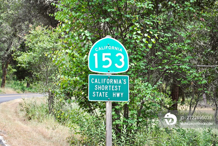 State Route 153 (SR 153) in El Dorado County, California’s shortest state highway. A half mile in Coloma, the heart of California’s Gold Country, to the monument marking the grave of James Marshall.