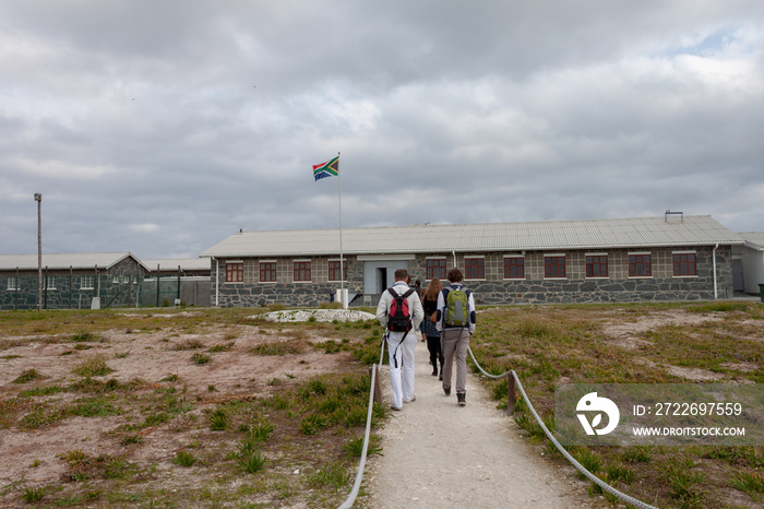 Entrance to Robbin Island prison museum where Nelson Mandela was held