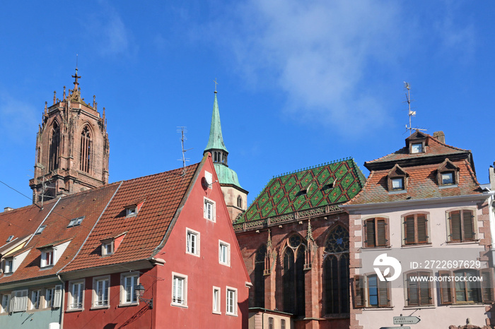 Medieval houses in Selestat, France