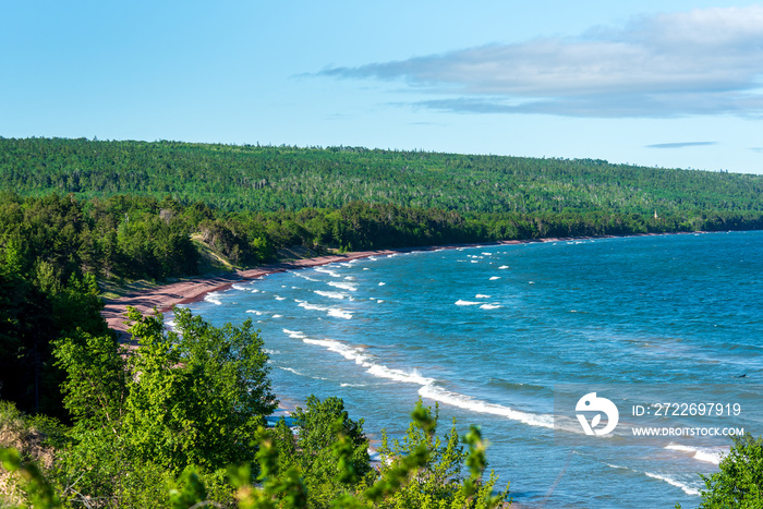 Great Sand Bay and beach on Lake Superior Michigan Keweenaw Peninsula