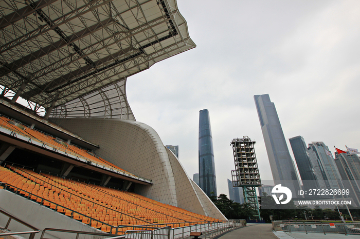 广东省广州珠江新城城市建筑