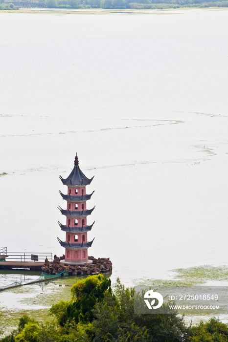 江苏省无锡太湖湖畔--蠡湖景观