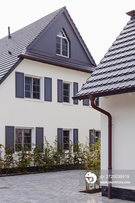 Exterior of two story house