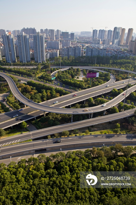 江苏省无锡立交桥及城市建筑