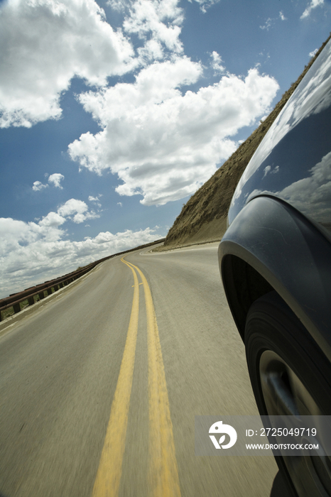 Car on Roadway