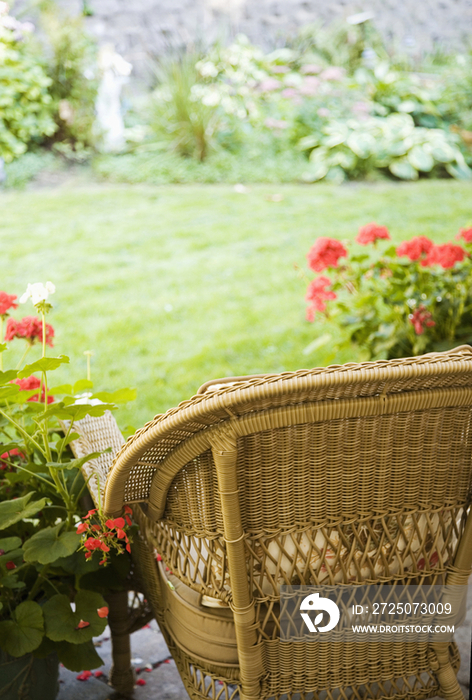 Chair Facing Yard