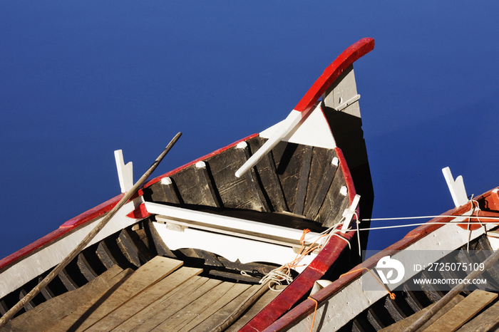 Rowing Boats Moored in Arno River