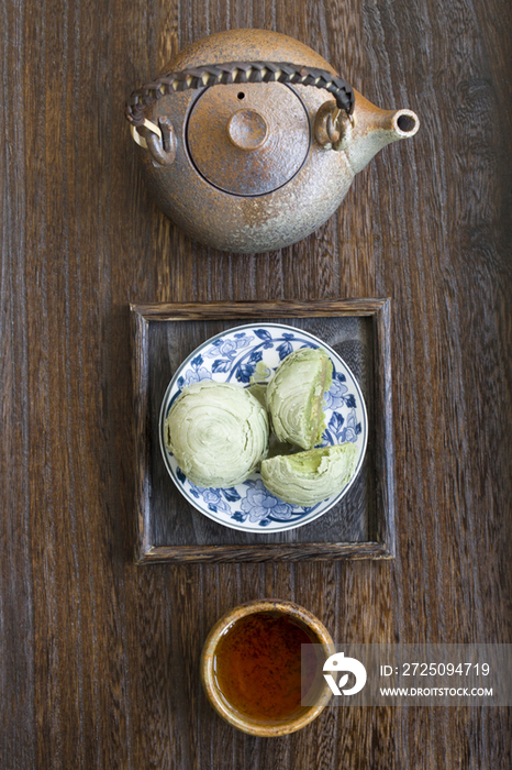 抹茶酥和茶