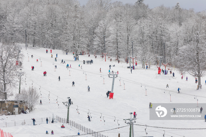 Light skiing track in Bakuriani