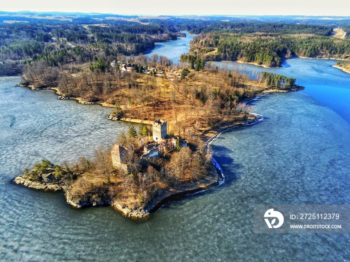 Ottensteiner Stausee Burg Ruine Burgruine Lichtenfels Niederösterreich Tourismus