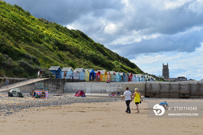 Norfolk has fine sandy beaches Pre-book a beach hut to spend the days watching the brightly coloured