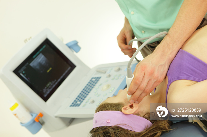 girls temporomandibular joint diagnosis carried out with the use of an ultrasound