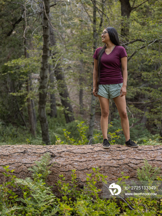 Indigenous young woman in nature