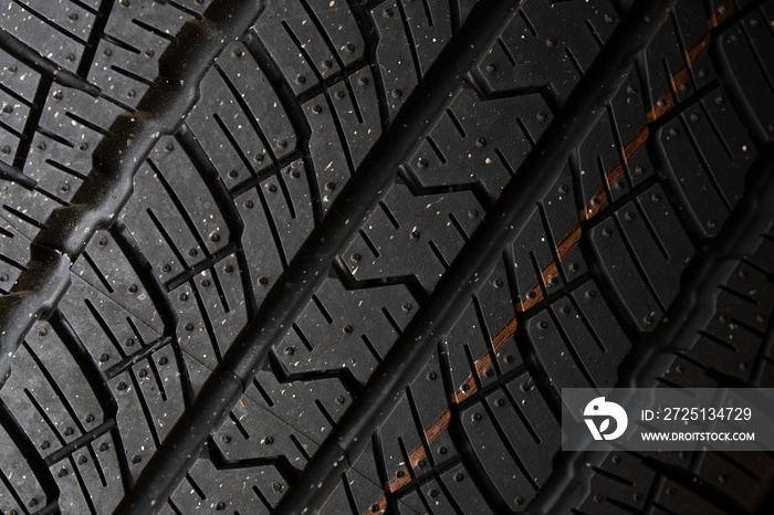 closeup car tire pattern background