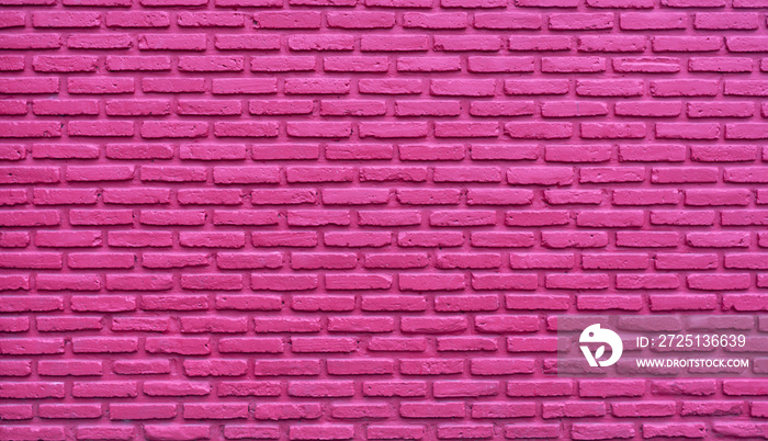 Pink brick wall abstract background. Pink rough brick wall texture. Background for love and Valentin