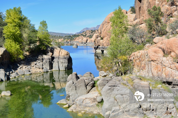 Watson Lake and Granite Dells Payson Arizona Rock Boulder Water