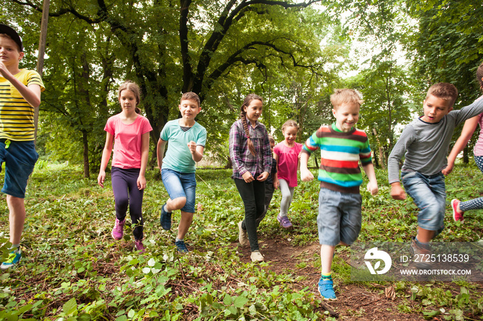 Fun time for children in summer camp