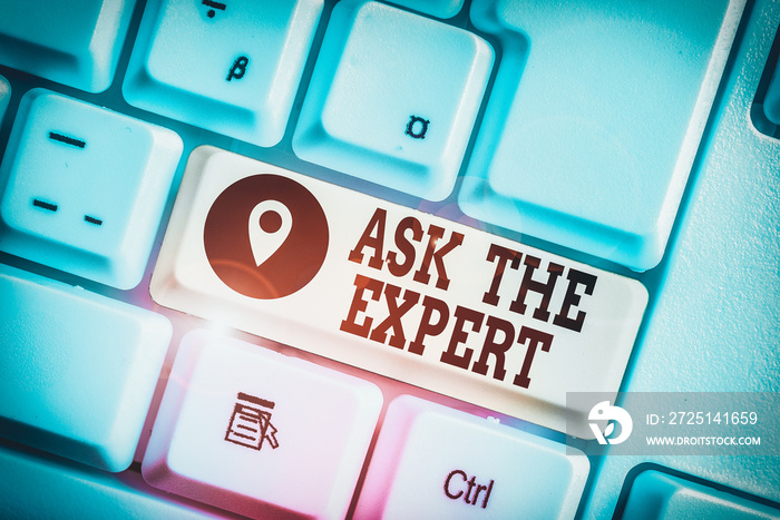 概念手写显示Ask The Expert。概念意味着寻求专业建议Requ