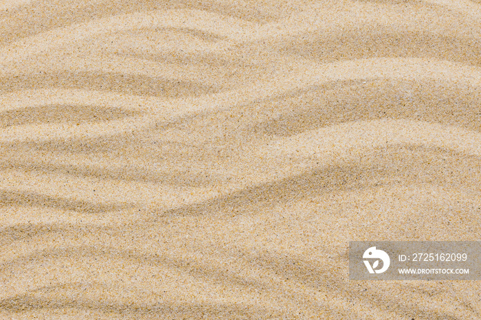 closeup of sand pattern of a beach in the summer for background