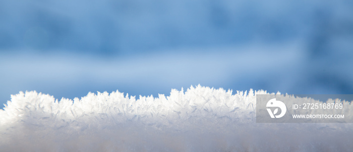 beautiful frozen snowflakes Christmas background