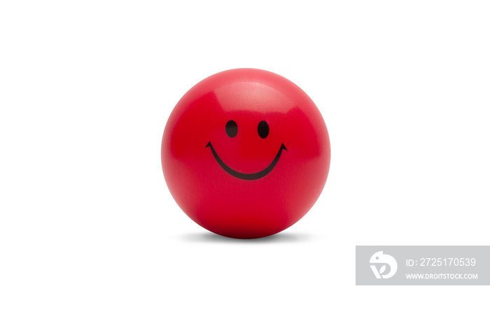 Stress ball isolated on white background with clipping path.