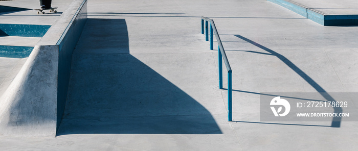 城市滑板公园。滑板公园的抽象形象