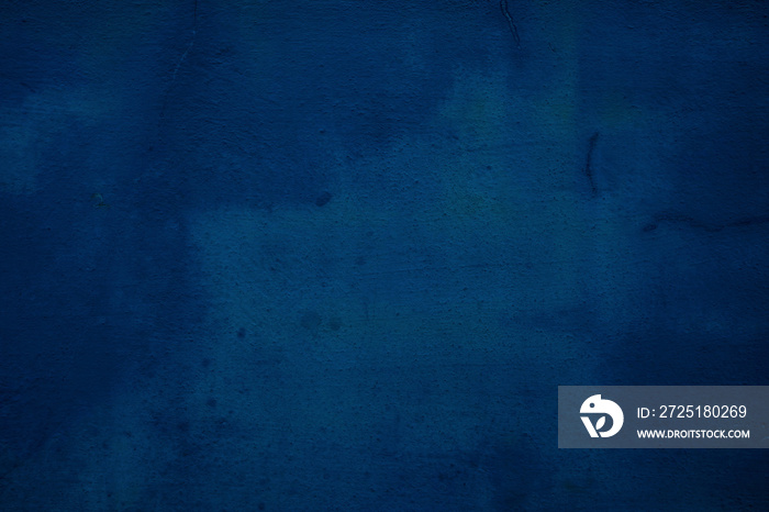 Blue Grunge Concrete Wall Texture Background.