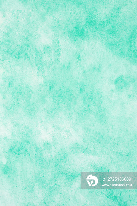 Watercolor background, Vertical green watercolour painting textured design on white paper background