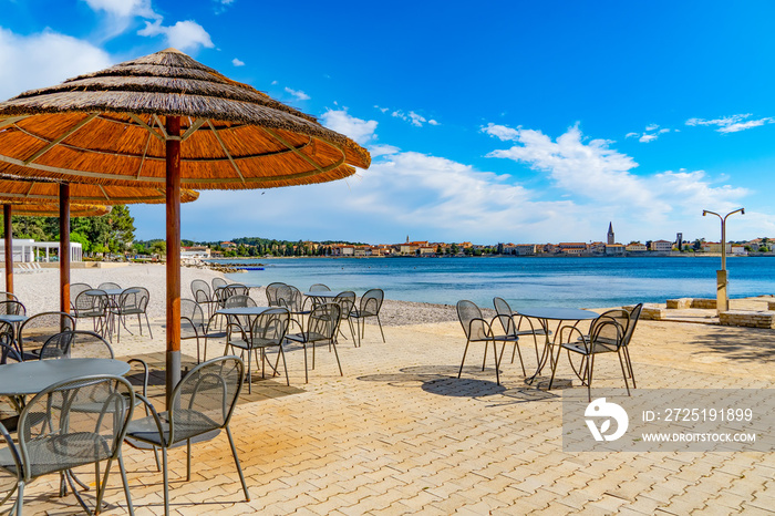 Strand Porec, Istrien, Kroatien