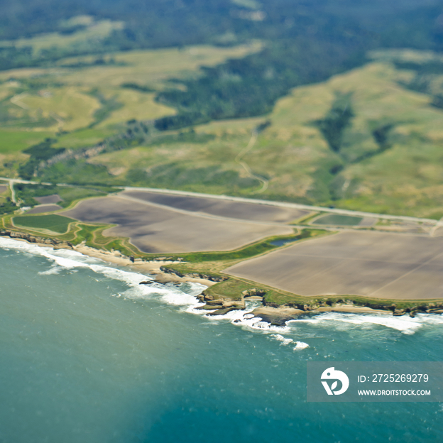 Aerial View of a Coastline