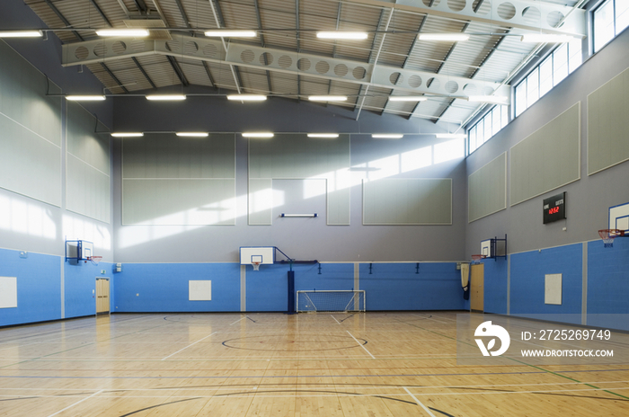 Gymnasium & sports hall in a modern secondary school