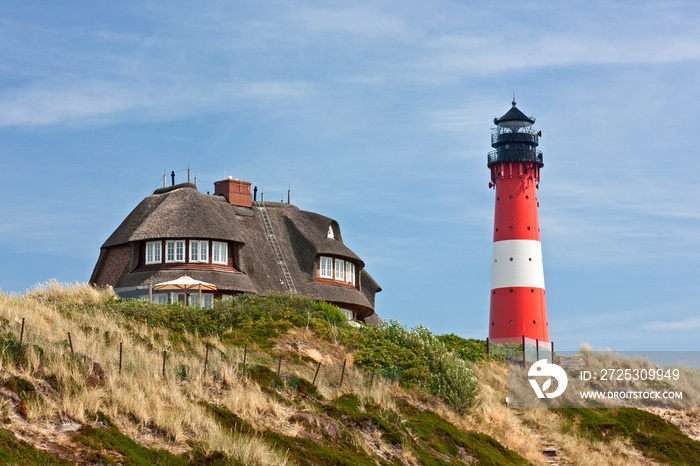 Leuchtturm Hörnum auf Sylt an der Nordsee