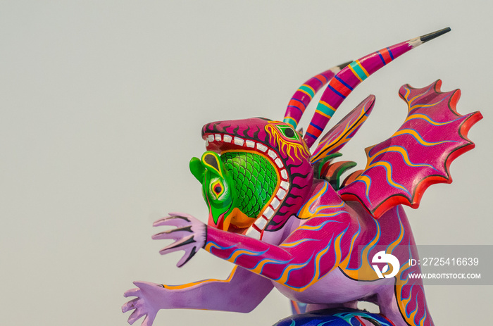 alebrije mexicano  dragon seres imaginarios coloridos sueños fantasticos