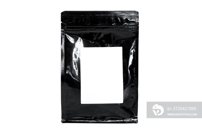 coffee bag isolated on white background with clipping path.Coffee packaging